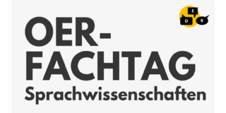 Logo des OER-Fachtags Sprachwissenschaften