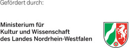 Logo: Gefördert durch das Ministerium für Kultur und Wissenschaft des Landes Nordrhein-Westfalen